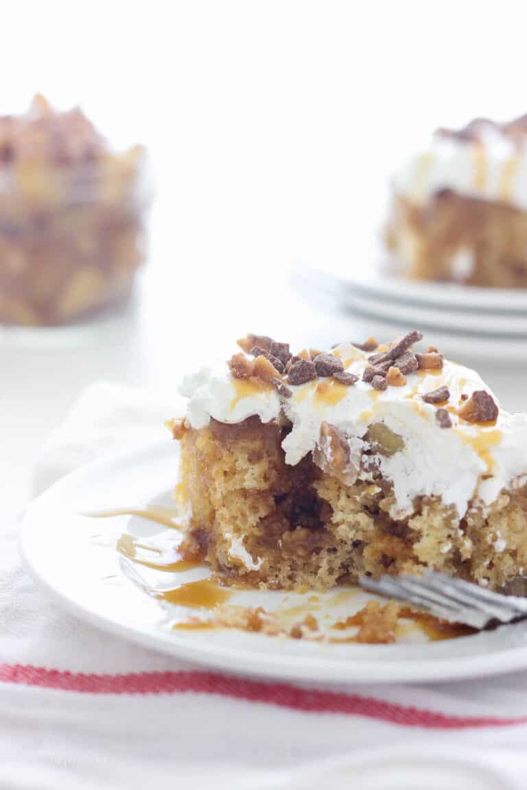 Caramel Apple Poke Cake | Beyond Frosting