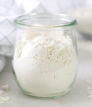 A small jar of flour