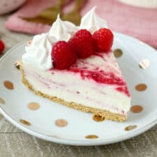 No-Bake Raspberry Swirl Cheesecake-image