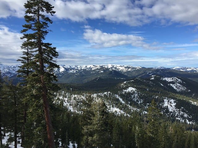 Scenic vista of mountains at Lake Tahoe