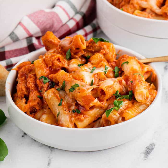 Easy Baked Ziti Recipe l Beyond Frosting