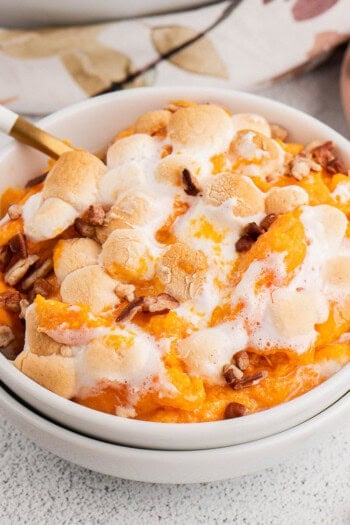 Serving of Sweet Potato Casserole