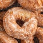 Close-up of glazed donuts