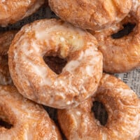 A pile of old fashioned donuts