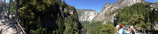 Panorama of a scenic vista at Yosemite