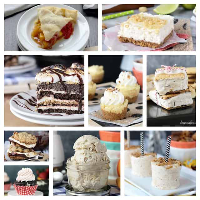 Collage of desserts for this month