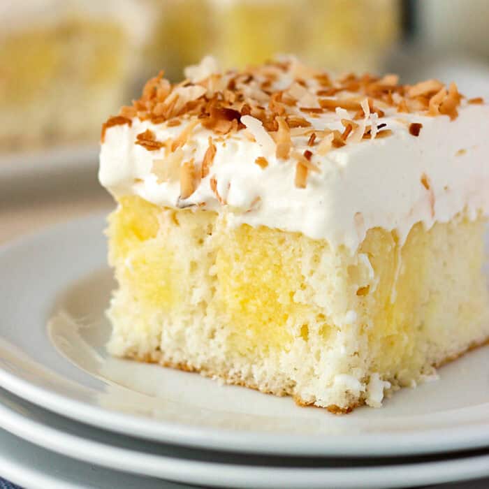 Triple Coconut Poke Cake - Beyond Frosting