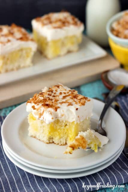 Triple Coconut Poke Cake - Beyond Frosting