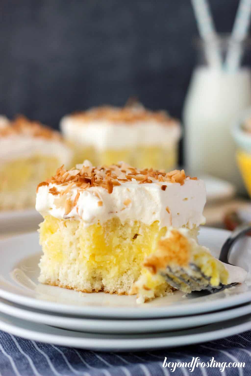 Triple Coconut Poke Cake - Beyond Frosting