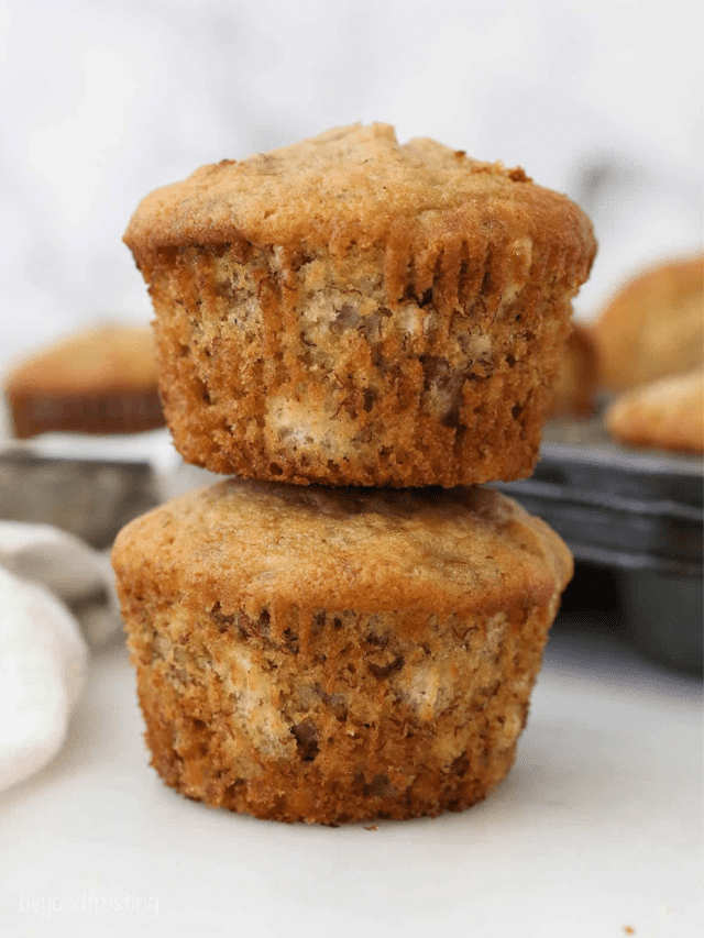 Banana Nut Muffins Beyond Frosting