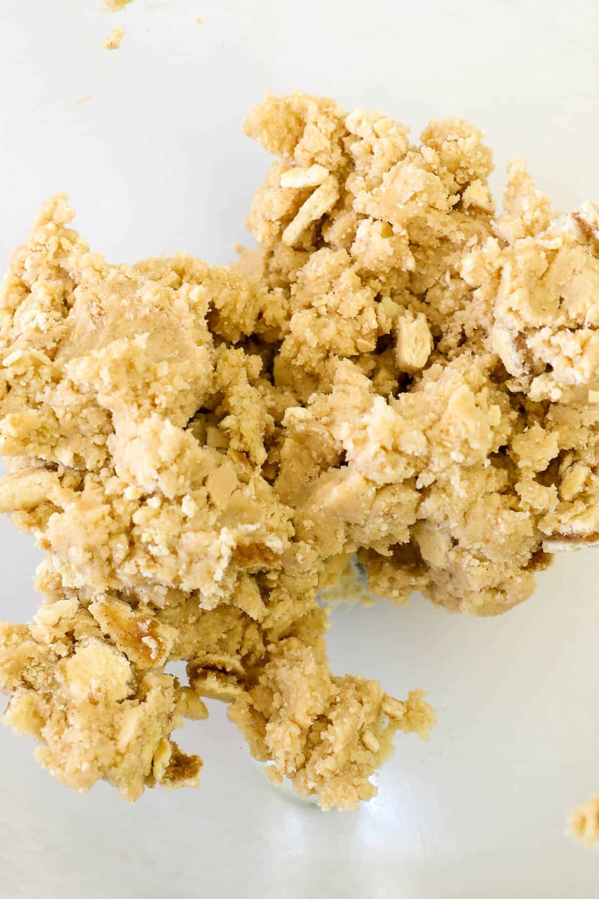 Cookie dough for Brown Sugar Pop-Tart Cookies in a mixing bowl