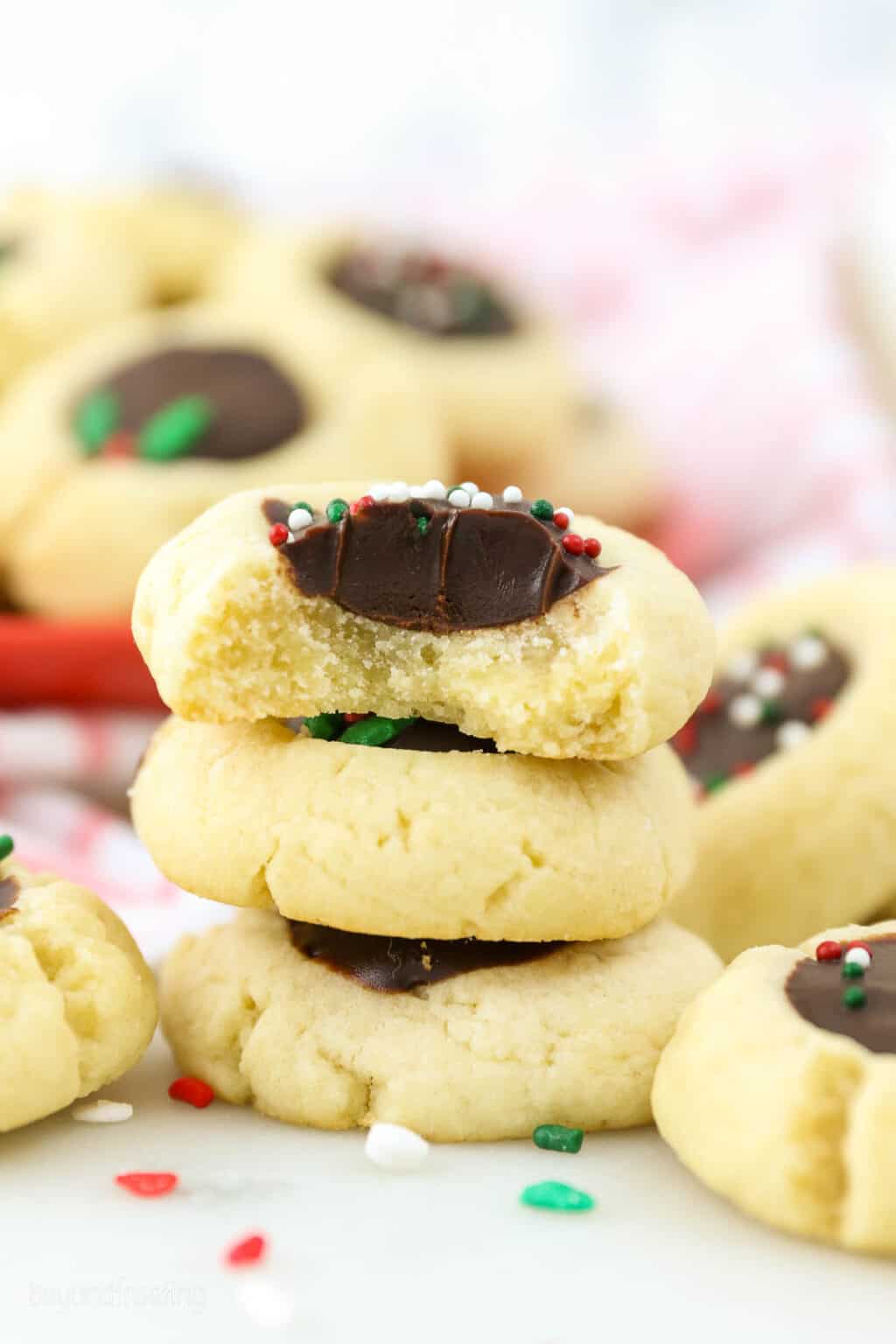 Chocolate Thumbprint Cookies Beyond Frosting