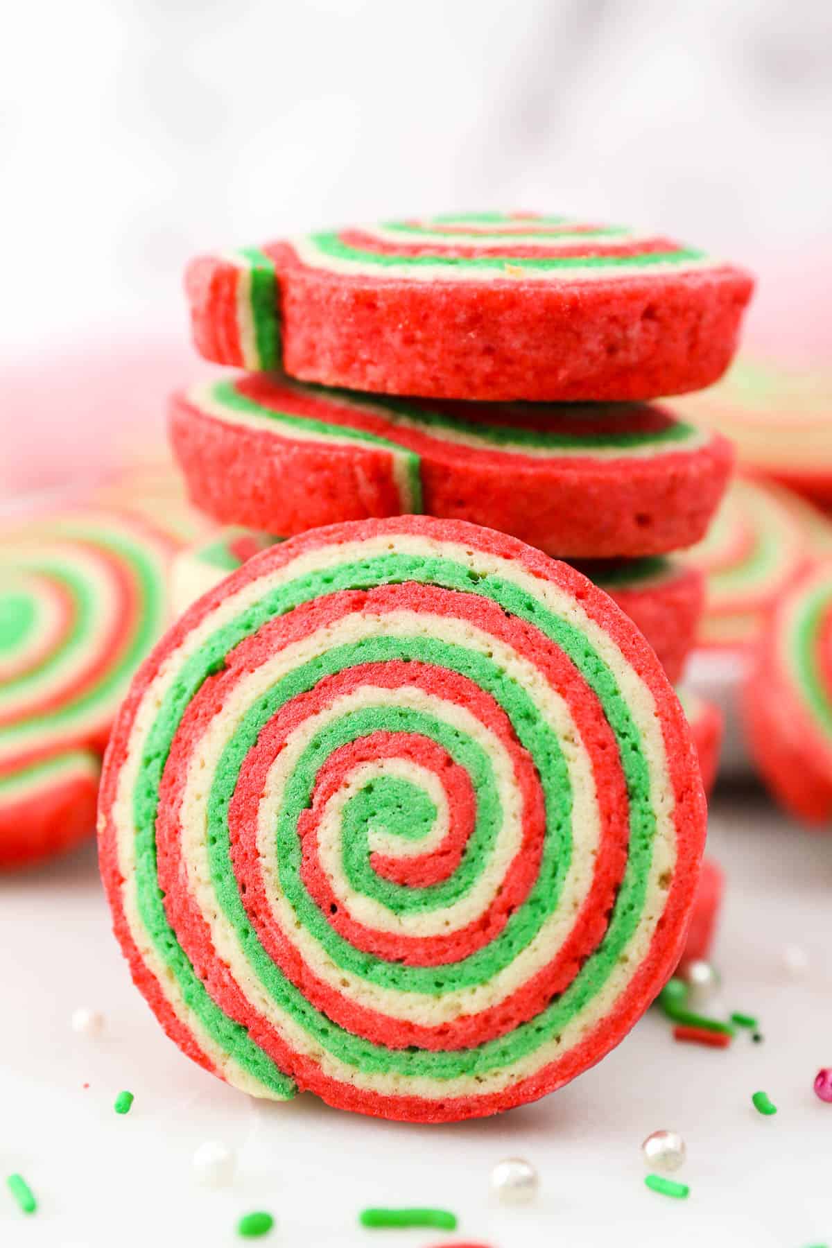 Easy Christmas Pinwheel Cookies 