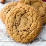 closeup of a molasses cookie