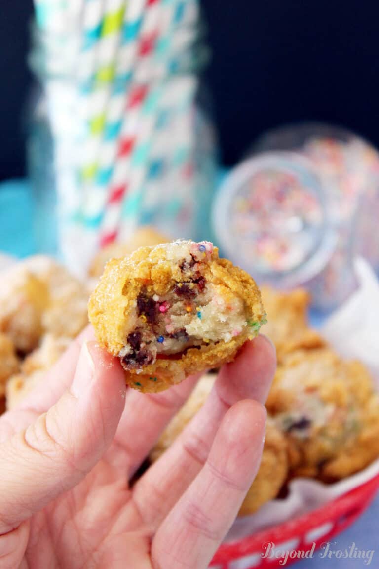 Easy DeepFried Cake Batter Cookie Dough Recipe Beyond Frosting