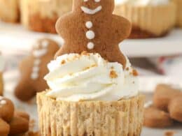 No Bake Gingerbread Mini Cheesecakes - Cooking in my Genes