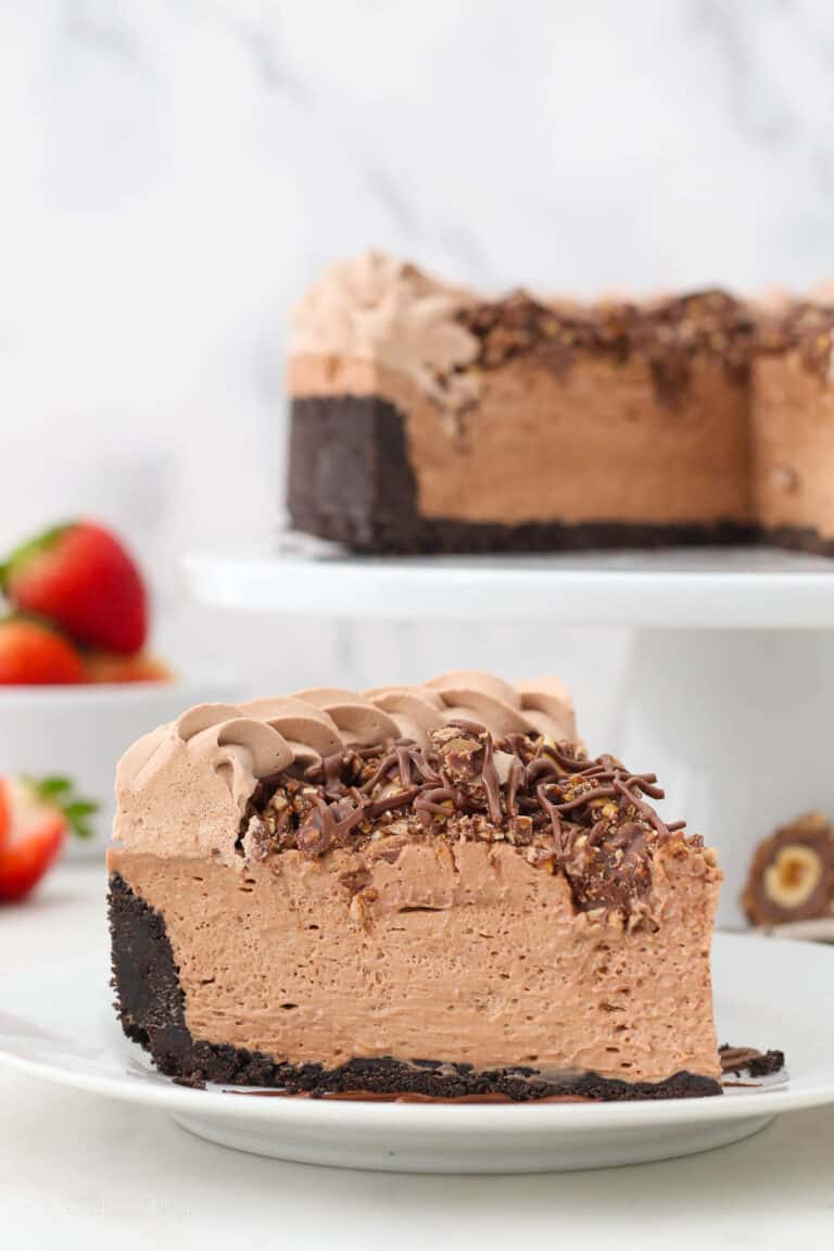 No-Bake Nutella Cheesecake - Beyond Frosting