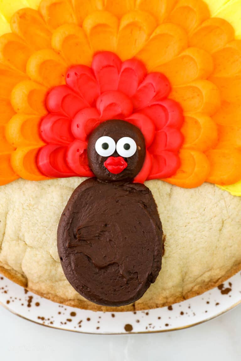 Easy Turkey Cake | Sugar Cookie Cake With Buttercream