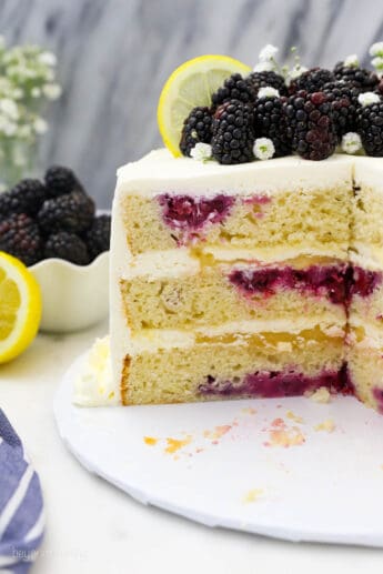 Lemon Blackberry Cake | Beyond Frosting