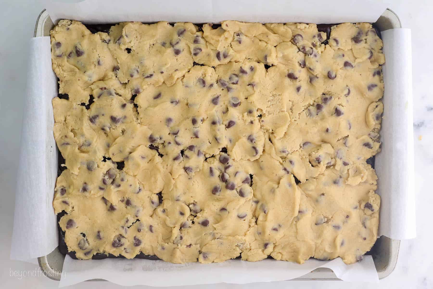 Sheet Pan Frosted Brownies for a Crowd - Of Batter and Dough