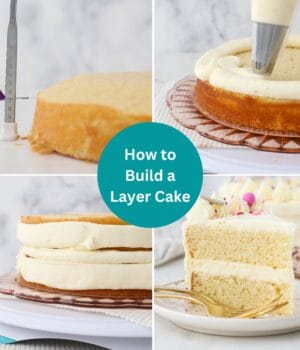 Pinterest title image for How to Make a Layer Cake.