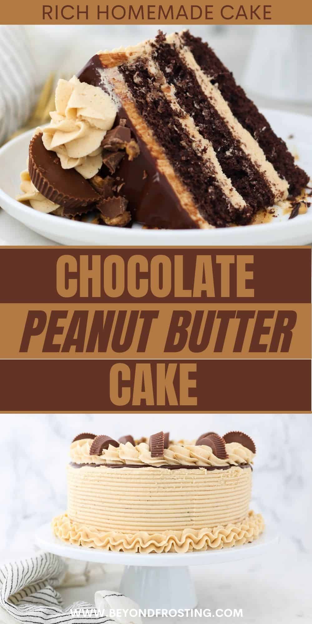 Chocolate Peanut Butter Cake | Beyond Frosting