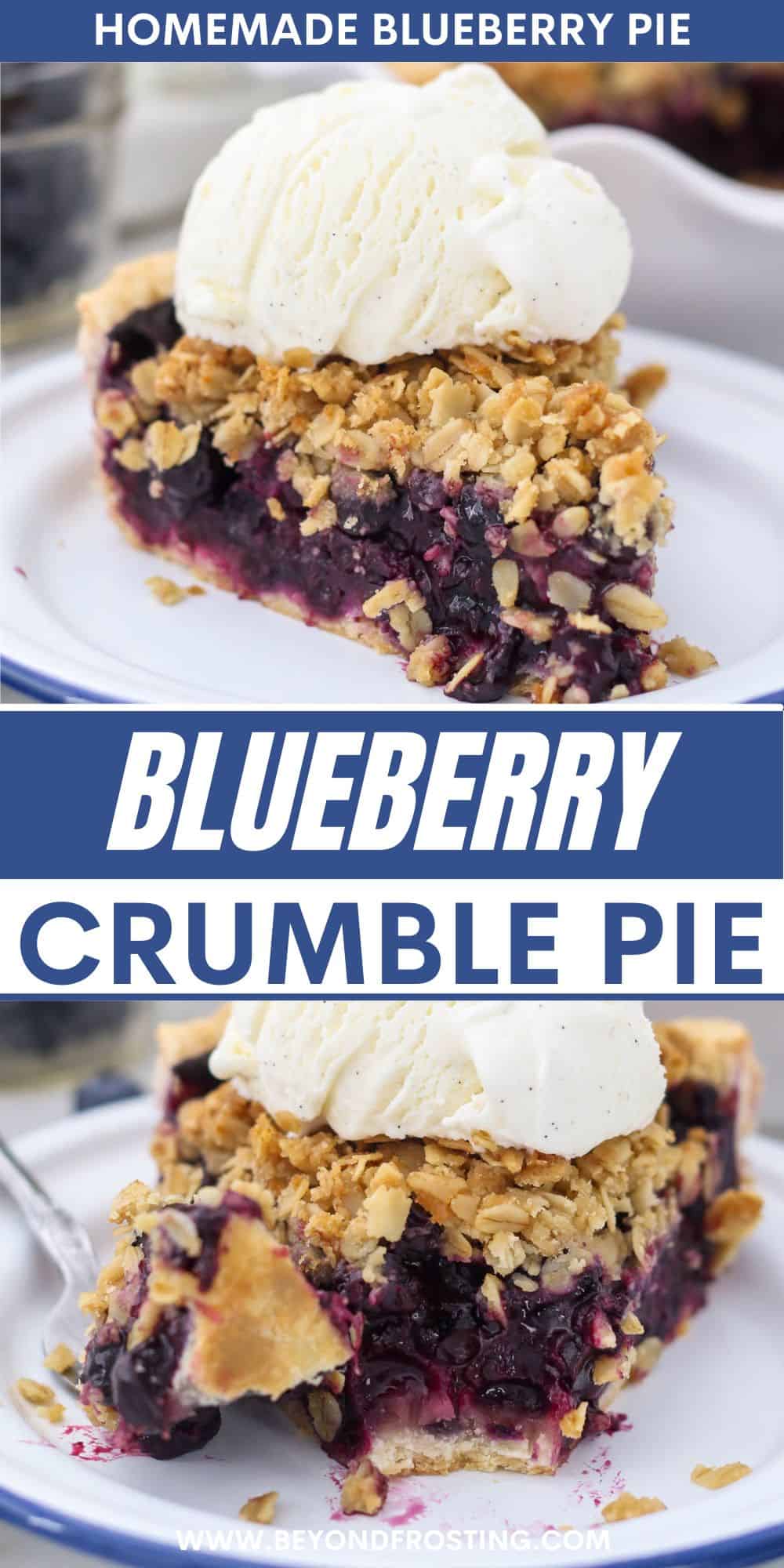 Easy Blueberry Crumble Pie | Beyond Frosting