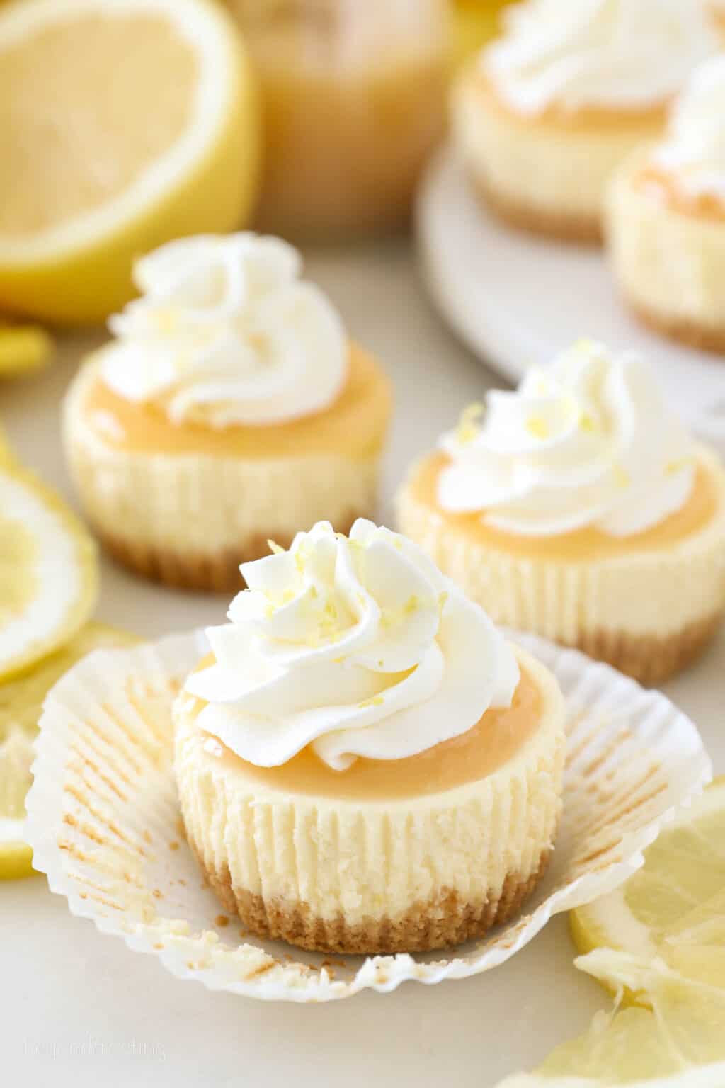 Mini Lemon Cheesecakes | Beyond Frosting