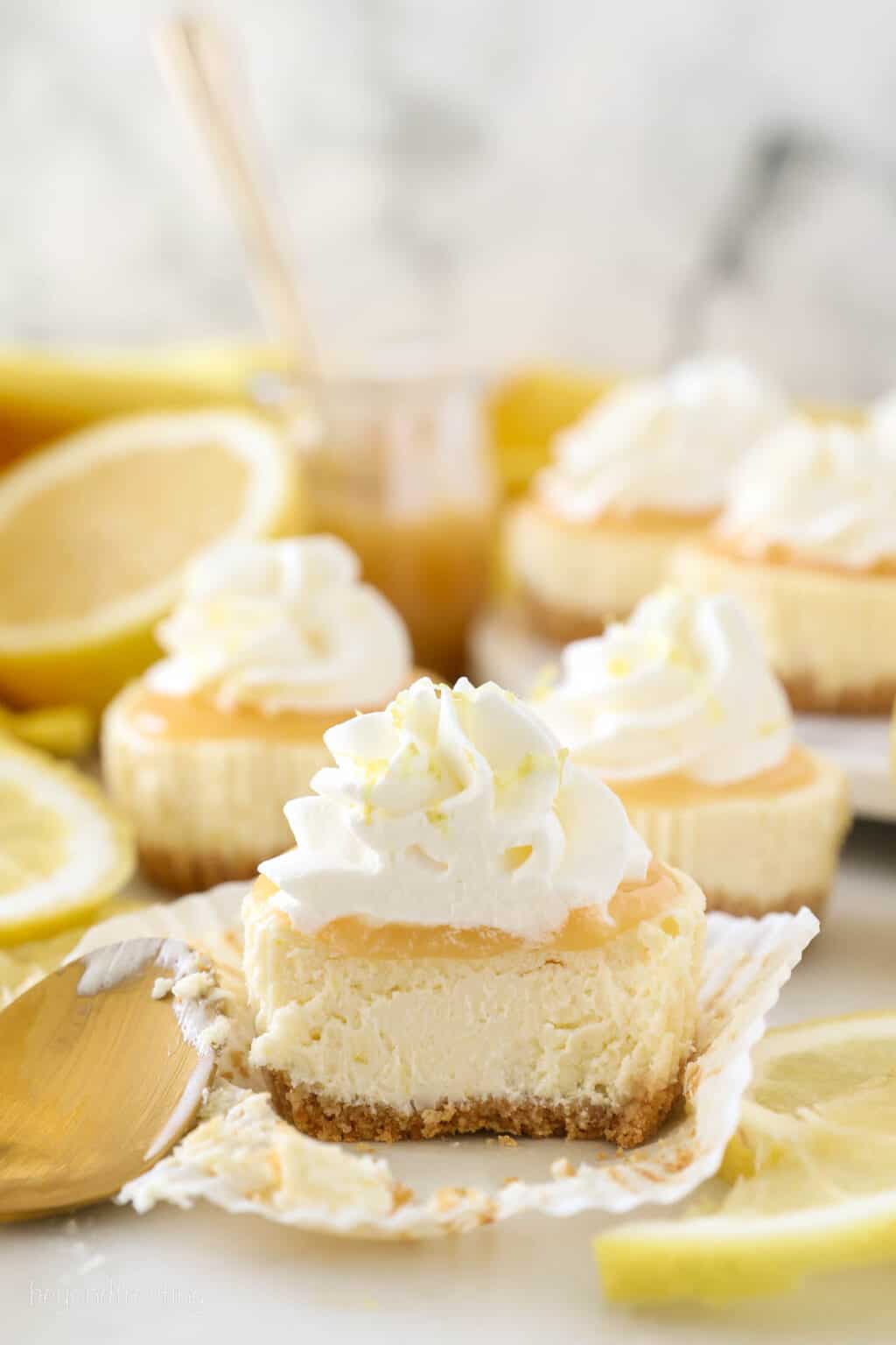 Mini Lemon Cheesecakes 