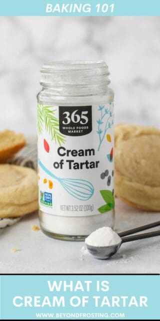 Pinterest title image for What Is Cream of Tartar?