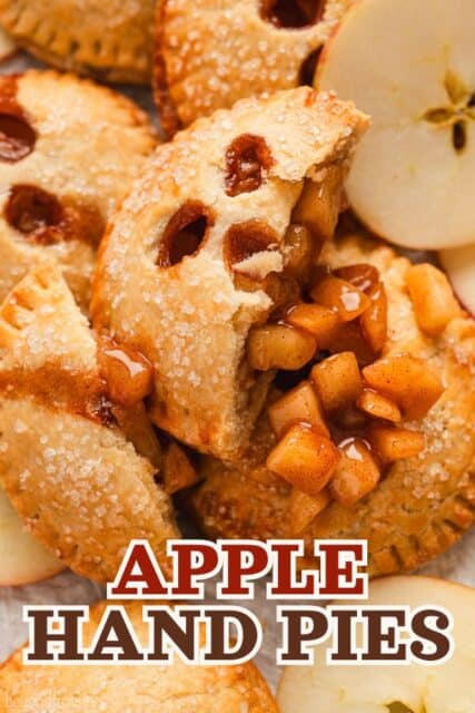 Pinterest title image for Apple Hand Pies.